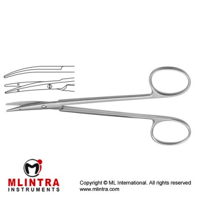 Littler Dissecting Scissor Curved - Tip with Eye for Suture Stainless Steel, 11.5 cm - 4 1/2"